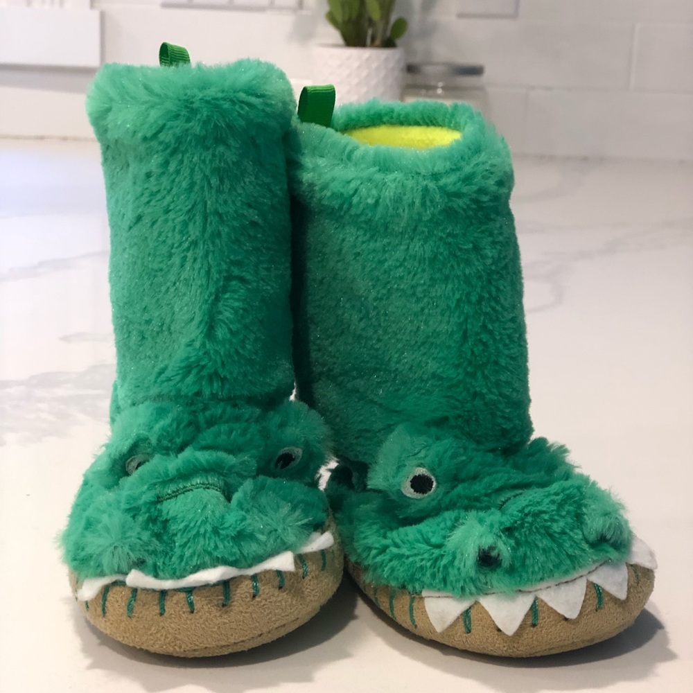 Carters Dinosaur Slippers for Toddlers - size 5/6